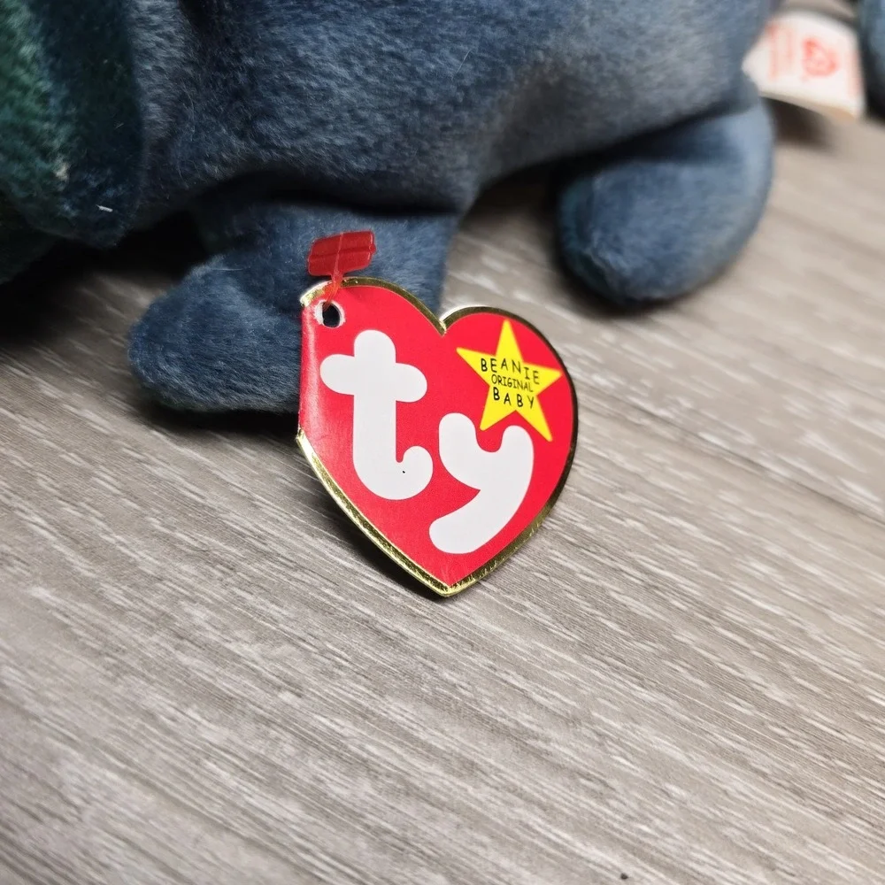 Ty Beanie Baby 9‎ inch Rainbow The Iguana Chameleon Toy